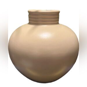 Haeger Pottery Vase 1993 Pottery Cream Organic Modern Retro Boho MCM Vintage